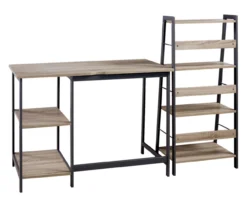 Soho 2-Piece Home Office Desk & Bookshelf Set 8 Soho 2-Piece Home Office Desk & Bookshelf Set -Biglots Sales 810542285 2
