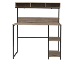 Daylicrew 2-Shelf Home Office Desk & Hutch -Biglots Sales 810542286 5