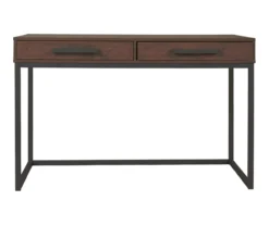 Horatio Brown & Gunmetal Wood Desk -Biglots Sales 810542288 4