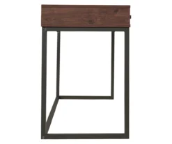 Horatio Brown & Gunmetal Wood Desk -Biglots Sales 810542288 6