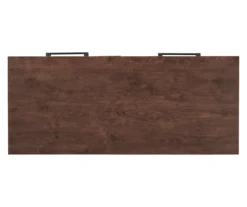 Horatio Brown & Gunmetal Wood Desk -Biglots Sales 810542288 7