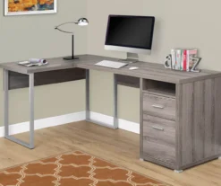 Monarch Metal 2-Drawer L-Shaped Computer Desk 38 Monarch Metal 2-Drawer L-Shaped Computer Desk -Biglots Sales 810542429 1