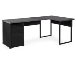 Monarch Metal 2-Drawer L-Shaped Computer Desk 22 Monarch Metal 2-Drawer L-Shaped Computer Desk -Biglots Sales 810542430 2