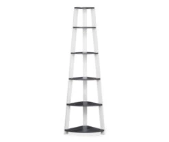 Monarch 5-Shelf Etagere Corner Bookcase -Biglots Sales 810542443 2