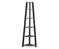 Monarch 5-Shelf Etagere Corner Bookcase -Biglots Sales 810542444 2