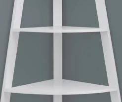 Monarch 4-Shelf Etagere Corner Bookcase -Biglots Sales 810542451 3