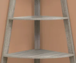 Monarch 4-Shelf Etagere Corner Bookcase -Biglots Sales 810542452 3