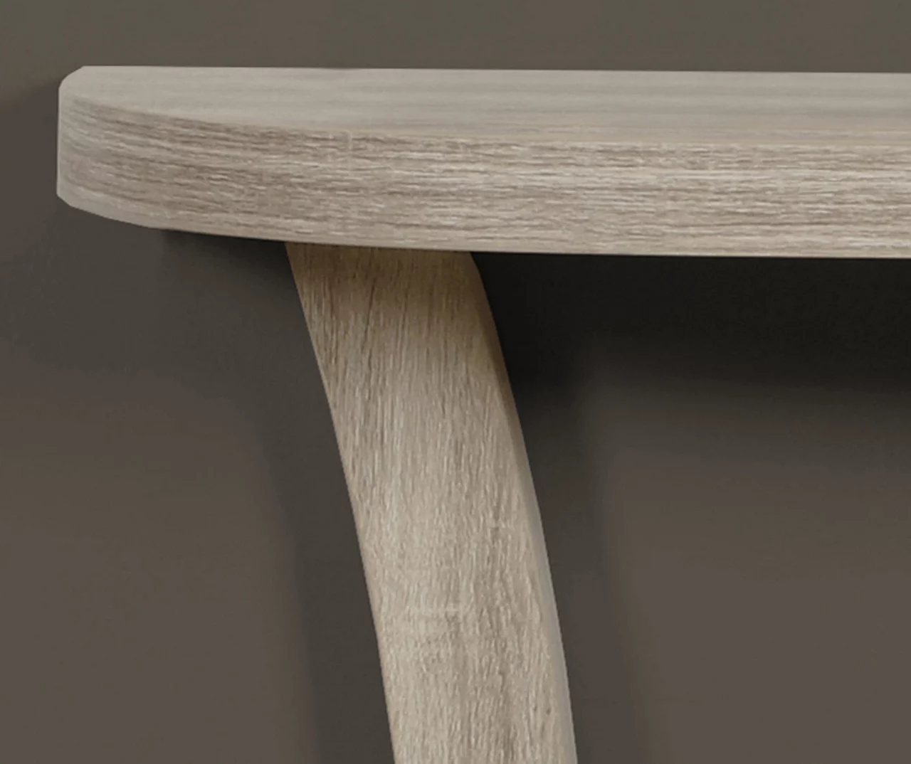 Dark Taupe Hall Console Table 3 Dark Taupe Hall Console Table - Image 3