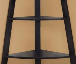 Monarch 4-Shelf Etagere Corner Bookcase -Biglots Sales 810542456 3