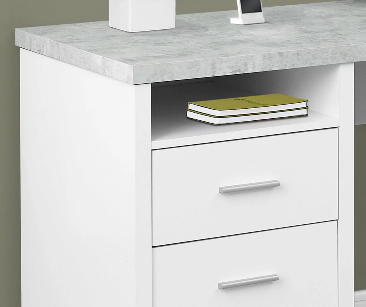 Monarch Metal 2-Drawer L-Shaped Computer Desk 10 Monarch Metal 2-Drawer L-Shaped Computer Desk - Image 10