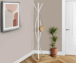 Monarch 3-Hook Wave Shaped Contemporary Coat Rack