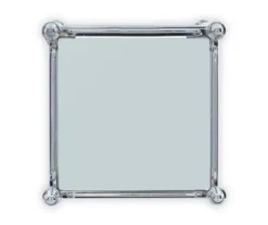 Hawkins Chrome & Glass 3-Shelf Rolling Cart -Biglots Sales 810543096 5