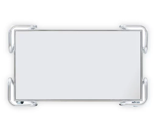 Hampton Silver 2-Shelf Rolling Steel Bar Cart 4 Hampton Silver 2-Shelf Rolling Steel Bar Cart - Image 4