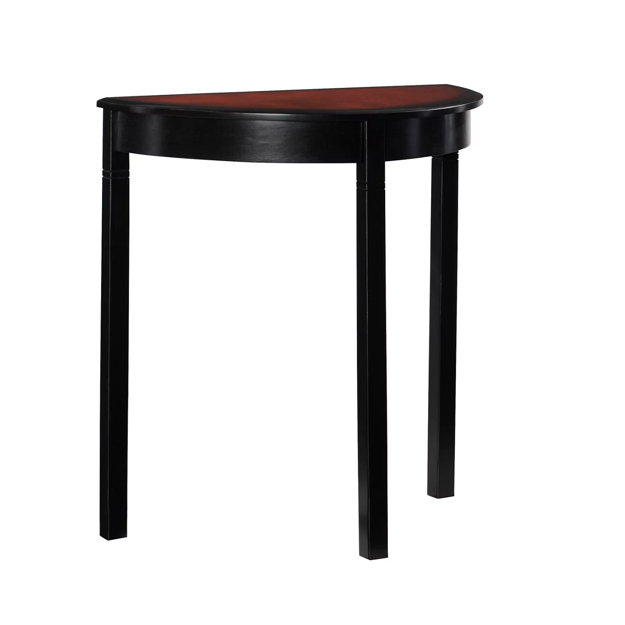 Shirley Black Cherry Transitional Wood Demi Lune Console Table 1 Shirley Black Cherry Transitional Wood Demi Lune Console Table