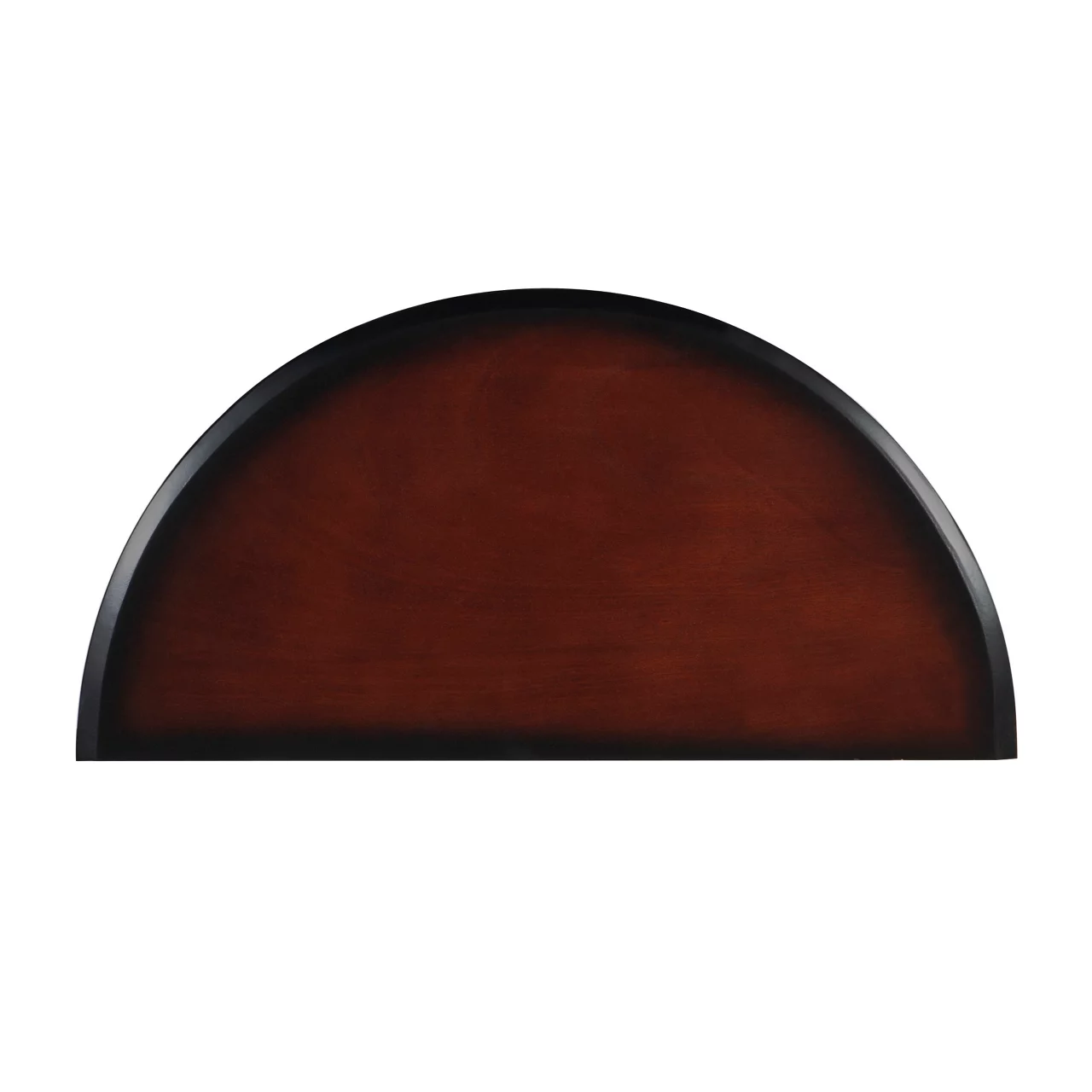 Shirley Black Cherry Transitional Wood Demi Lune Console Table 7 Shirley Black Cherry Transitional Wood Demi Lune Console Table - Image 7