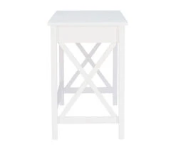 Richland White 1-Drawer Wood X Leg Desk -Biglots Sales 810543159 4