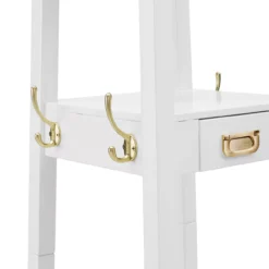 Cami White Wood Pyramid Hall Tree -Biglots Sales 810543178 3