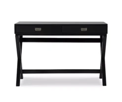 Cami Black X-Base Campaign Style Writing Desk -Biglots Sales 810543183 3