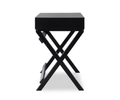 Cami Black X-Base Campaign Style Writing Desk -Biglots Sales 810543183 5