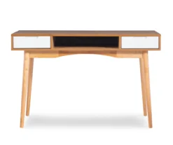 Nate Ash & White 2-Drawer Writing Desk -Biglots Sales 810543187 A0 2