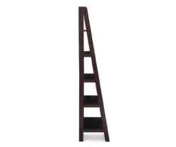 Boston Espresso 5-Shelf Wooden Ladder Bookcase -Biglots Sales 810543223 A0 2
