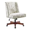 Austin Brown Linen Cow Print Office Chair