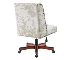 Austin Brown Linen Cow Print Office Chair -Biglots Sales 810543224 A4 4