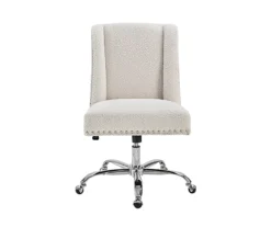 Comfort Home Warm White Sherpa Chair -Biglots Sales 810543232 3