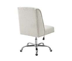 Comfort Home Warm White Sherpa Chair -Biglots Sales 810543232 4