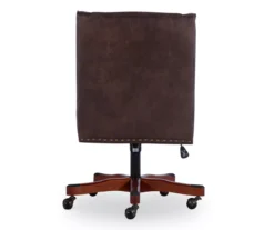 Austin Dark Walnut Upholstered Office Chair -Biglots Sales 810543233 A2 5