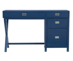 Kari Royal Blue 4-Drawer Office Desk 17 Kari Royal Blue 4-Drawer Office Desk -Biglots Sales 810543245 A0 2