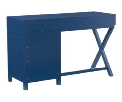 Kari Royal Blue 4-Drawer Office Desk 20 Kari Royal Blue 4-Drawer Office Desk -Biglots Sales 810543245 A4 4