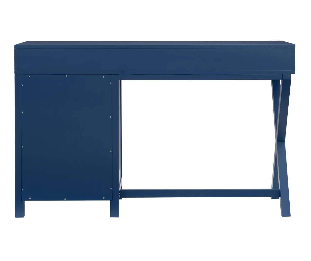 Kari Royal Blue 4-Drawer Office Desk 9 Kari Royal Blue 4-Drawer Office Desk - Image 9