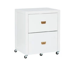 Kari White 2-Drawer Rolling Filing Cabinet