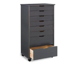 Craft Mate Gray Wood 8-Drawer Rolling Storage Cart -Biglots Sales 810543293 5