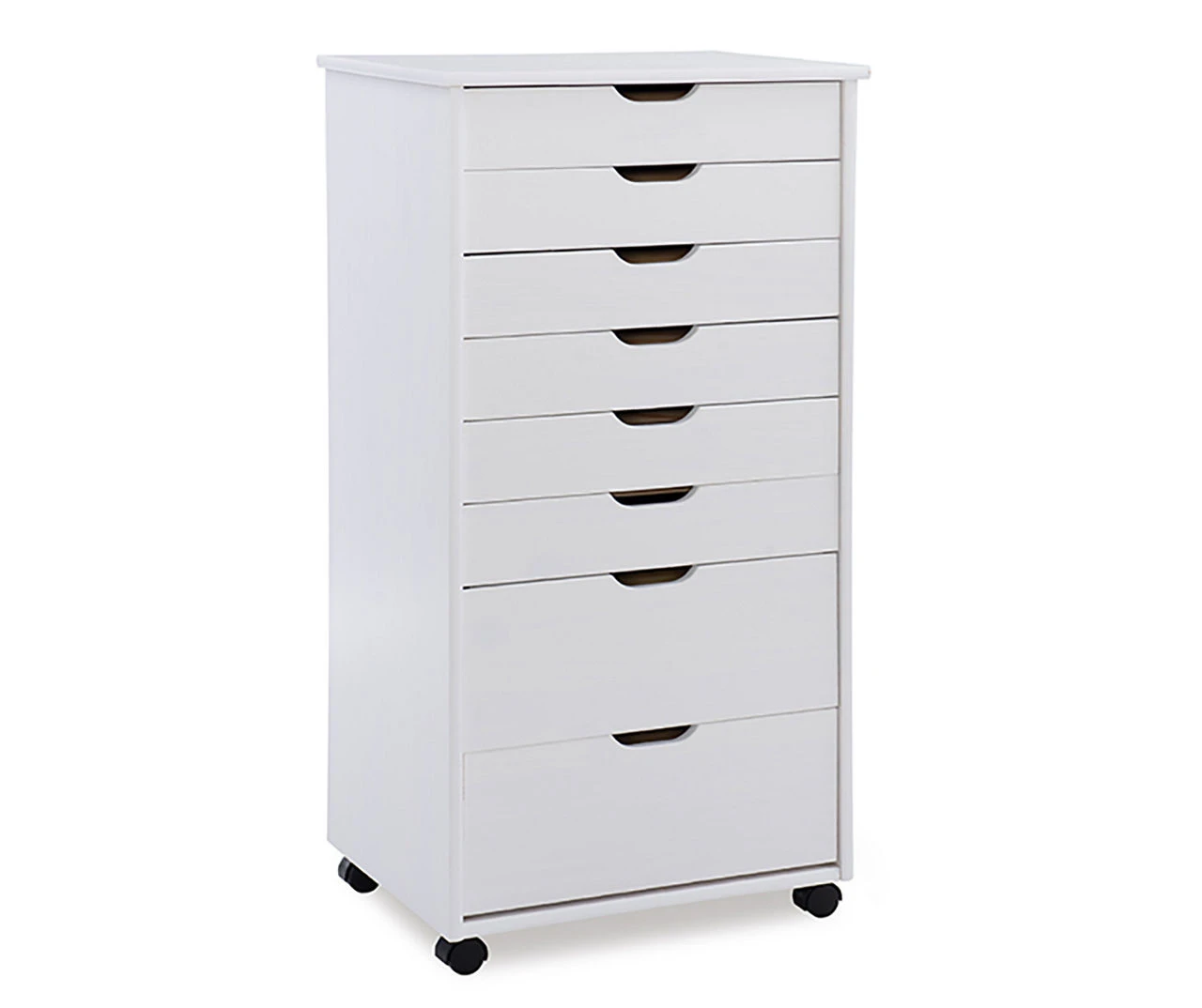 Craft Mate White Wood 8-Drawer Rolling Storage Cart 1 Craft Mate White Wood 8-Drawer Rolling Storage Cart