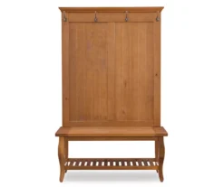 Denver Antique Pine 4-Hook Curved Leg Hall Tree -Biglots Sales 810543319 3