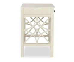 Brynn Antique White Geometric Writing Desk 7 Brynn Antique White Geometric Writing Desk -Biglots Sales 810543367 5