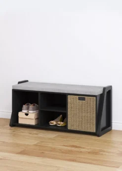 Real Living Seven Hills 4-Cubby Cushioned Entryway Bench -Biglots Sales 810559477 11