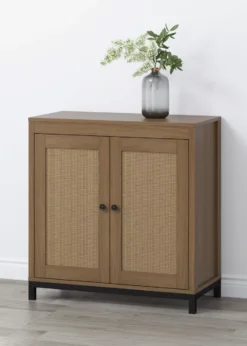 Real Living Seven Hills Cane Door Storage Cabinet -Biglots Sales 810561049 11