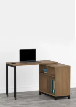 Seven Hills Acorn Metal & Melamine 4-Cube Pivot Desk With USB Charging -Biglots Sales 810561090 11