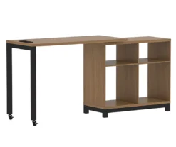 Seven Hills Acorn Metal & Melamine 4-Cube Pivot Desk With USB Charging -Biglots Sales 810561090 3