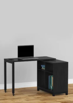 Real Living Seven Hills Metal & Melamine 4-Cube Pivot Desk With USB Charging -Biglots Sales 810561092 11