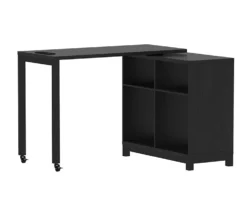 Real Living Seven Hills Metal & Melamine 4-Cube Pivot Desk With USB Charging -Biglots Sales 810561092 2