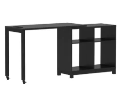 Real Living Seven Hills Metal & Melamine 4-Cube Pivot Desk With USB Charging -Biglots Sales 810561092 3