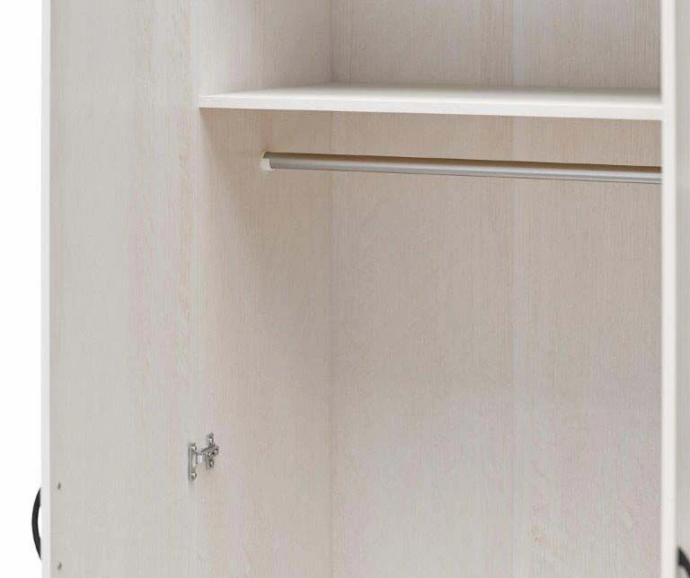 Ivory Oak 3-Door Storage Wardrobe 5 Ivory Oak 3-Door Storage Wardrobe - Image 5