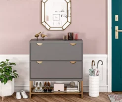 CosmoLiving Brielle Entryway Shoe Storage Cabinet 15 CosmoLiving Brielle Entryway Shoe Storage Cabinet -Biglots Sales 810589010 1