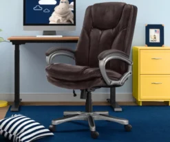 Benton Brown Big & Tall Faux Leather Executive Office Chair -Biglots Sales 810590314 1