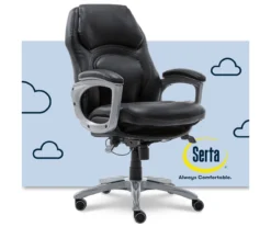 Delvin Black Bonded Leather Office Chair 15 Delvin Black Bonded Leather Office Chair -Biglots Sales 810590317 1