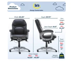 Delvin Black Bonded Leather Office Chair 13 Delvin Black Bonded Leather Office Chair -Biglots Sales 810590317 6